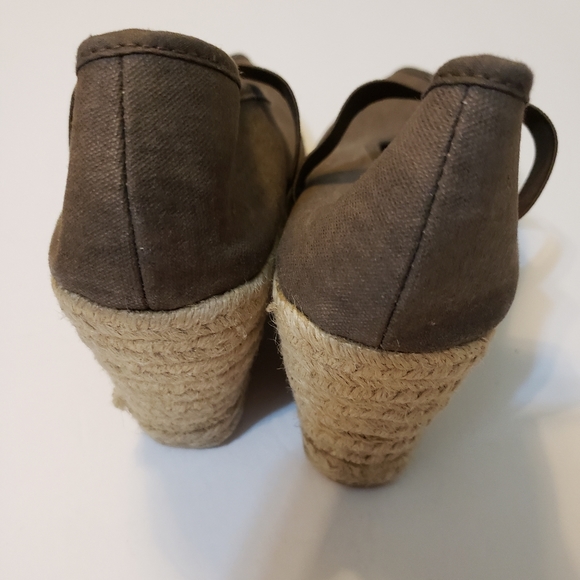 Montego Bay Club Espadrille Wedges sz 9 color gray - Picture 6 of 9